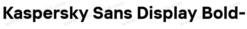 Kaspersky Sans Display Bold字体转换